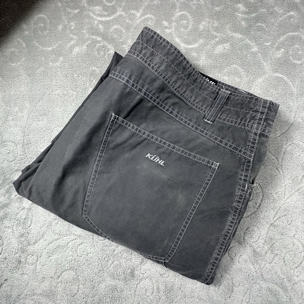 Kuhl Revolvr Hybrid Pants Grey 40x35 Tall Outdoor Hiking Gorpcore Trail Patina
